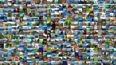 创意片头《两岸印象》像素画片头